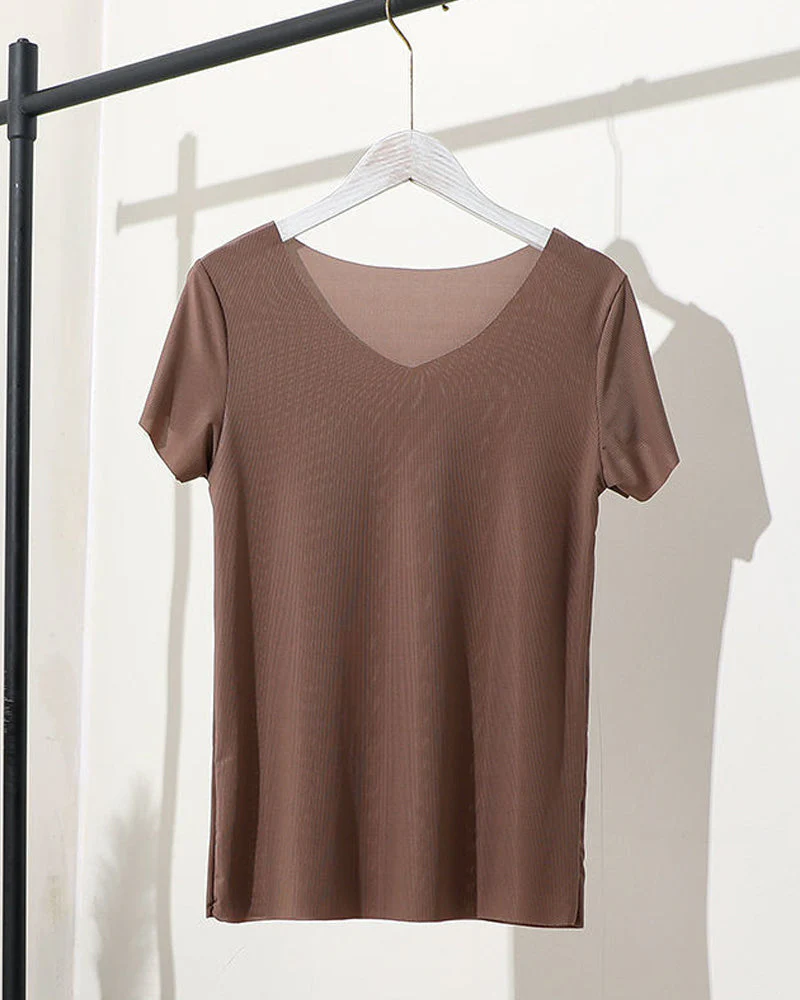 Ice Silk Pajama Two-piece Set - Image 10