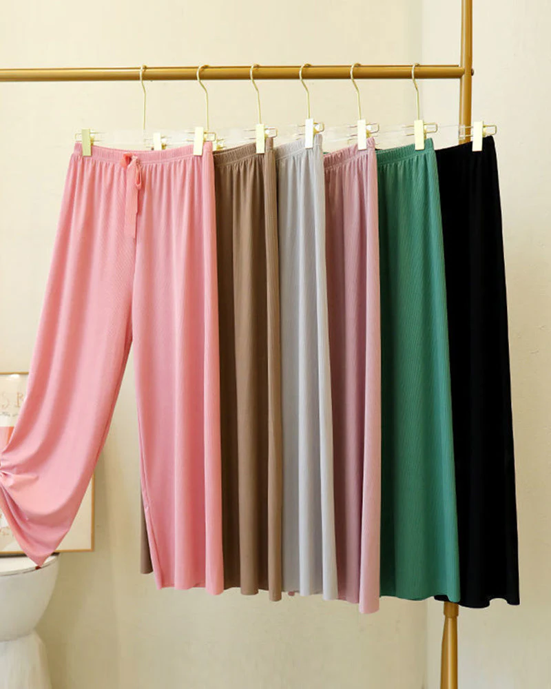 Ice Silk Pajama Two-piece Set - Image 12