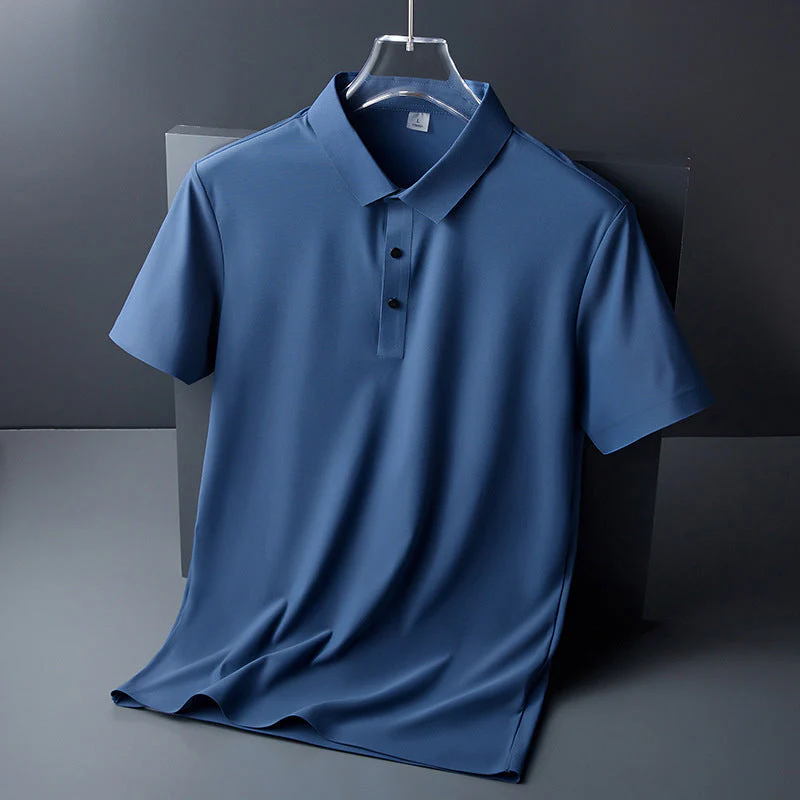 Ice Silk Polo T-shirt - Image 5