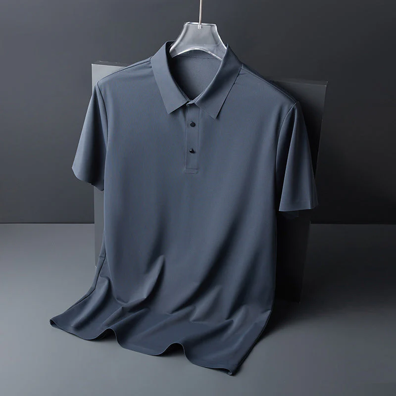 Ice Silk Polo T-shirt - Image 6