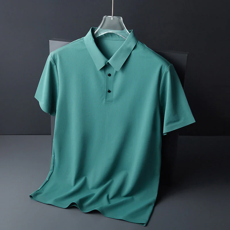 Ice Silk Polo T-shirt - Image 8
