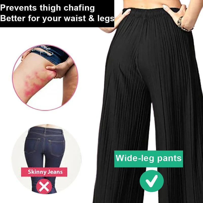 Ice Silk Wide Leg Women's Pants - Image 10