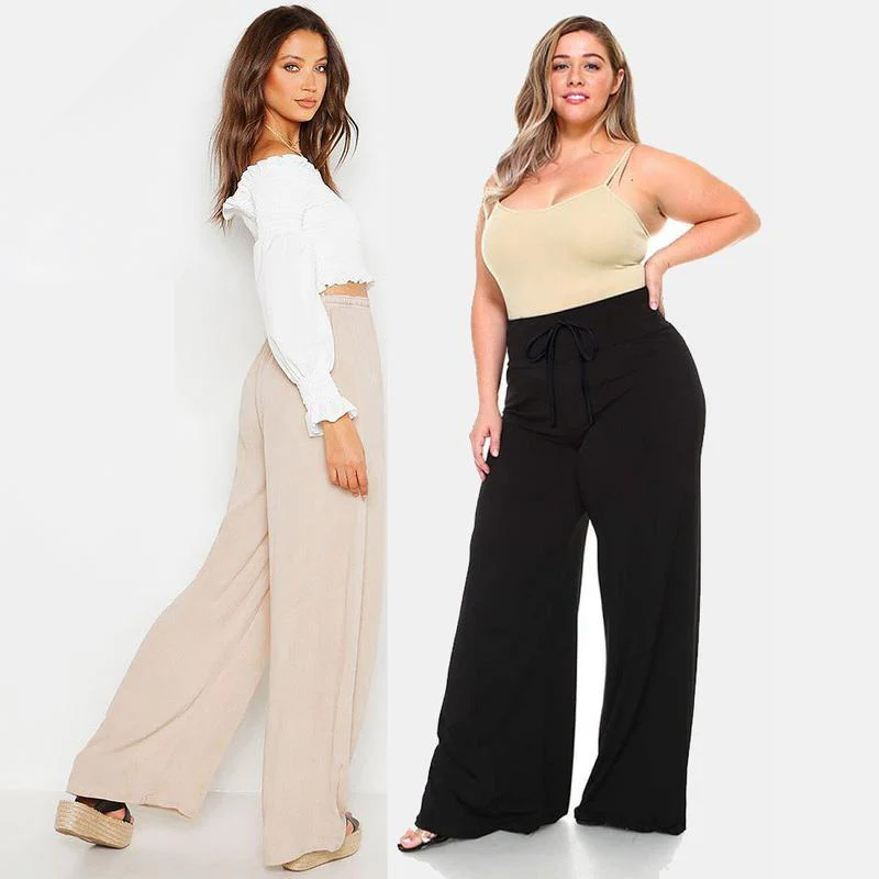 Ice Silk Wide Leg Women's Pants - Image 11