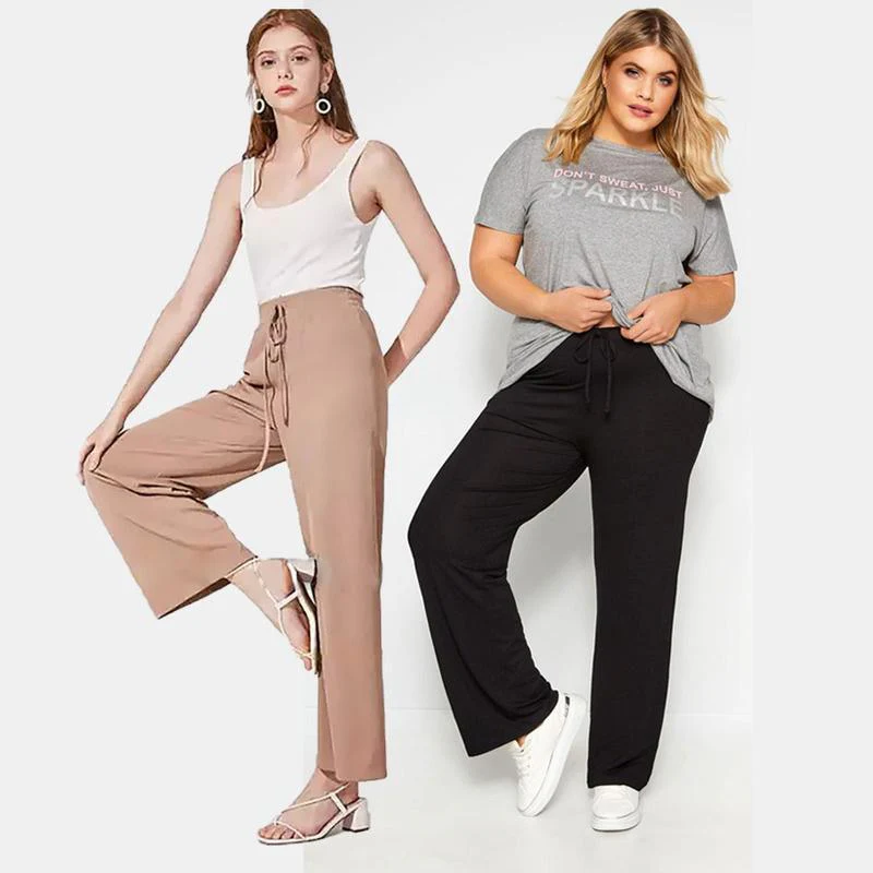 Ice Silk Wide Leg Women's Pants - Image 12