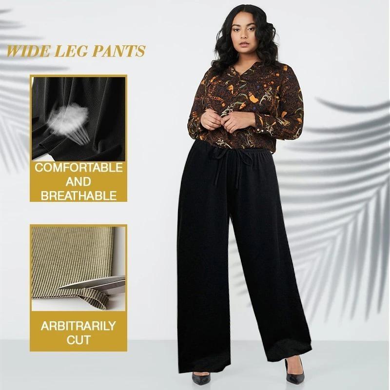 Ice Silk Wide Leg Women's Pants - Image 8