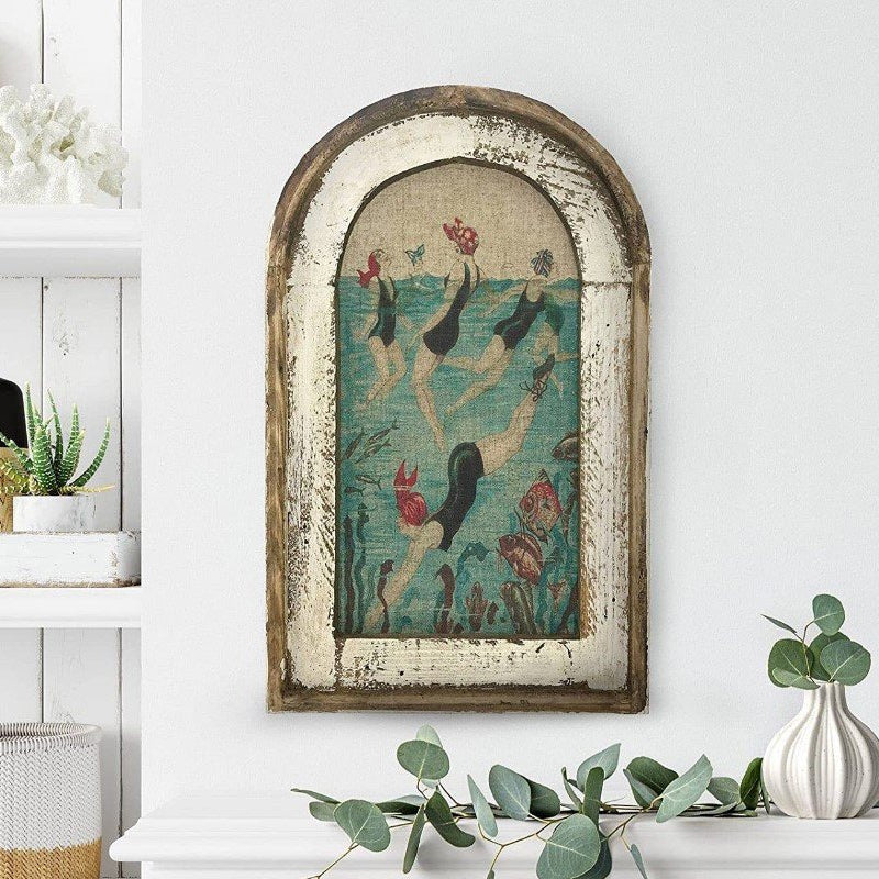 Imaginative Vintage Entrance Mural - Image 2