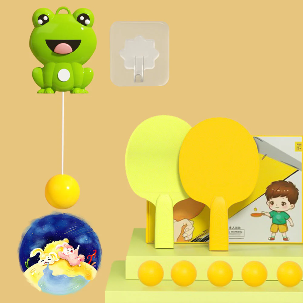 Indoor Hanging Table Tennis Trainer Portable Set - Image 8