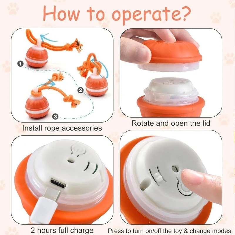 Interactive Smart Rolling Pet Ball - Image 12