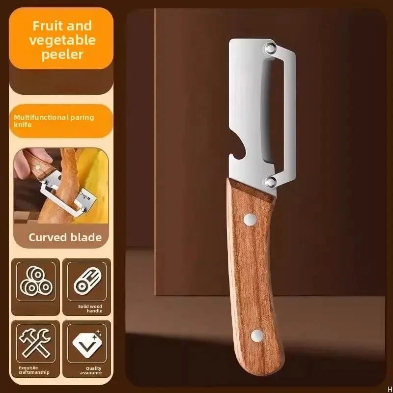 Kitchen Multi-Function Stainless Steel Thickened Fruit Peeler Knife - Image 2