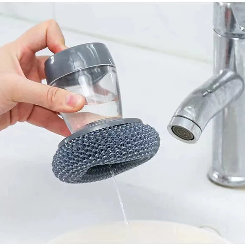 Kitchen Soap Dispensing Palm Brush - Image 2