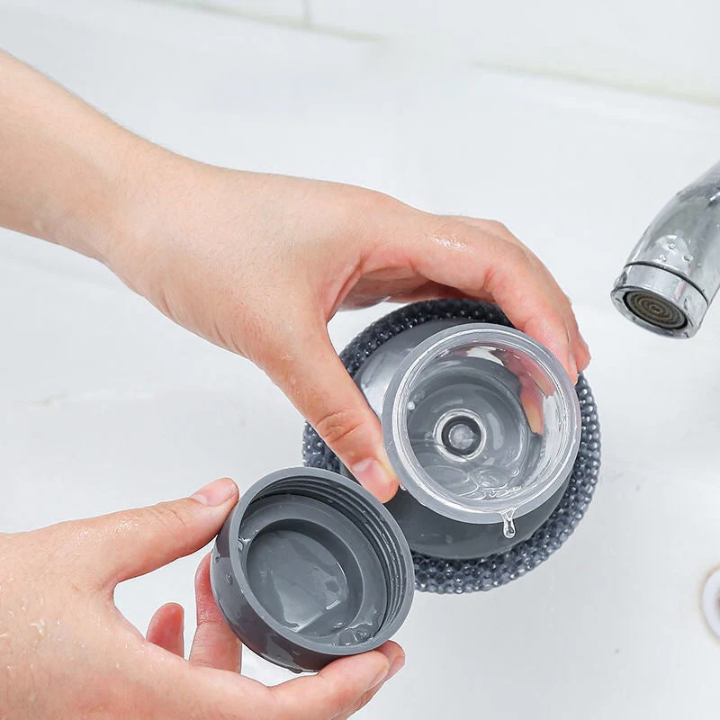 Kitchen Soap Dispensing Palm Brush - Image 4
