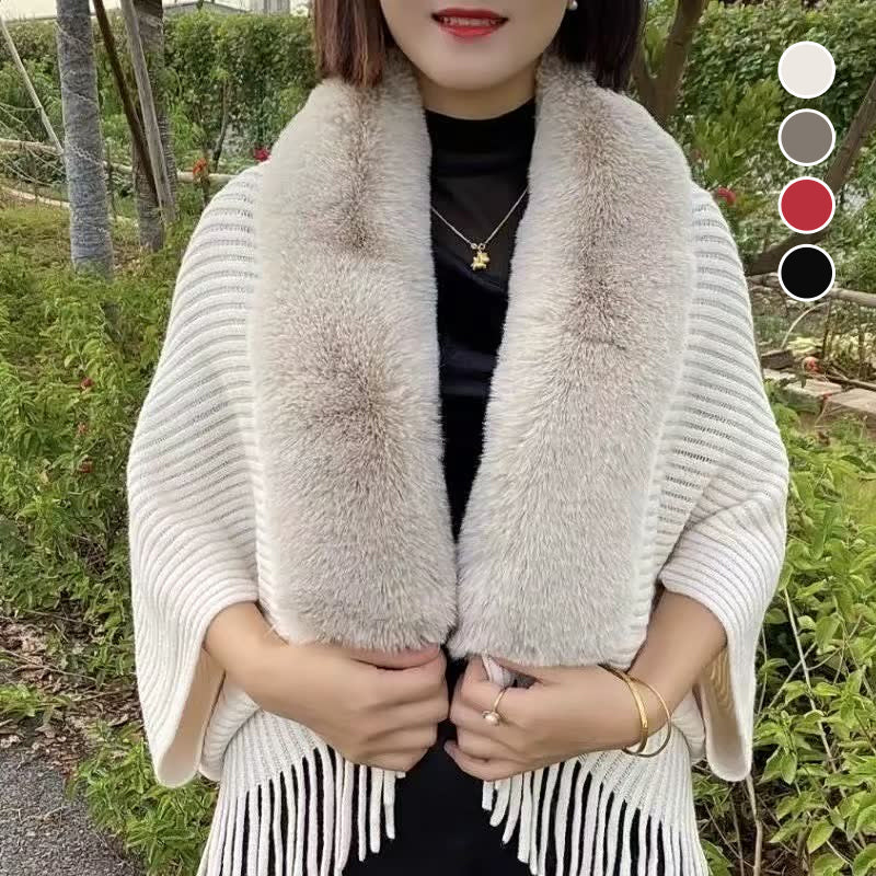 Knitting Thick Women's Loose Shawl - Image 2