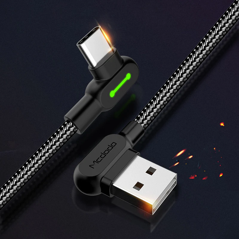 L-Shaped Nylon Knitting Data Cable Suitable for iPhone - Image 10