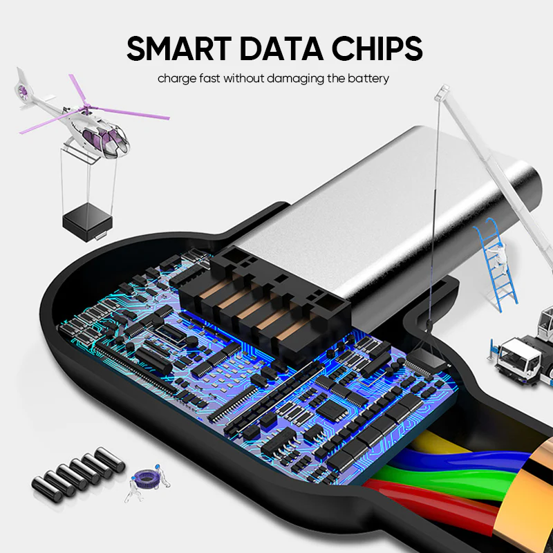 L-Shaped Nylon Knitting Data Cable Suitable for iPhone - Image 5