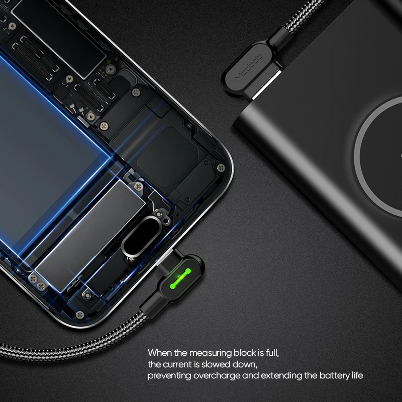 L-Shaped Nylon Knitting Data Cable Suitable for iPhone - Image 7