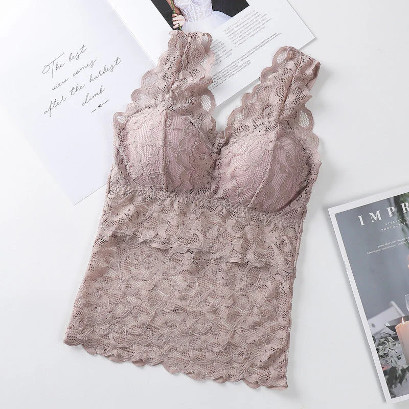 Lace Vest With Breast Pads - Image 14