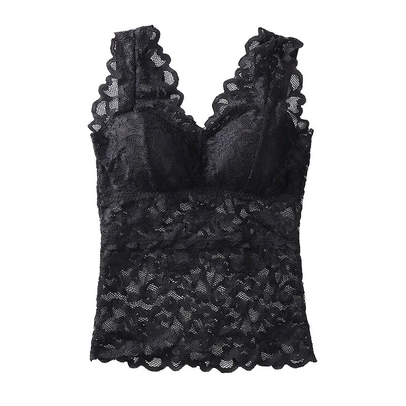 Lace Vest With Breast Pads - Image 8