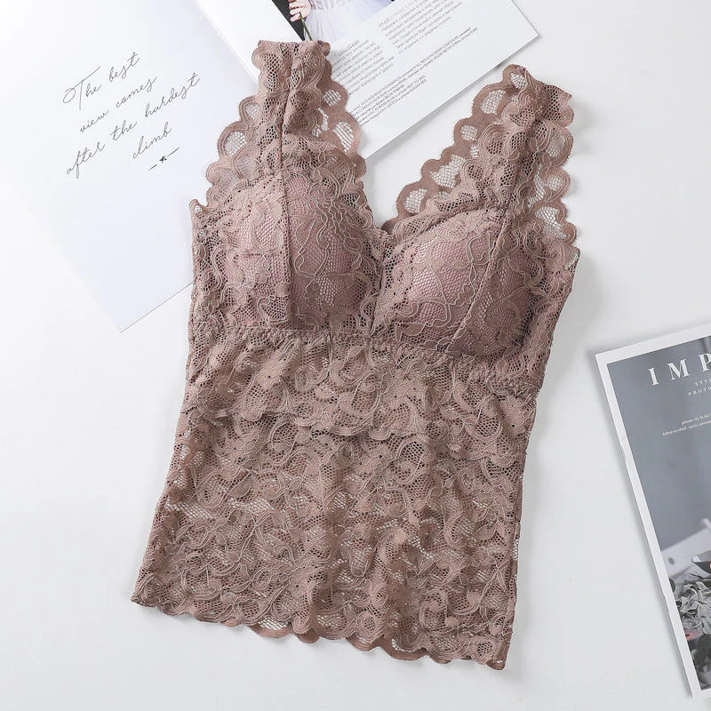 Lace Vest With Breast Pads - Image 9
