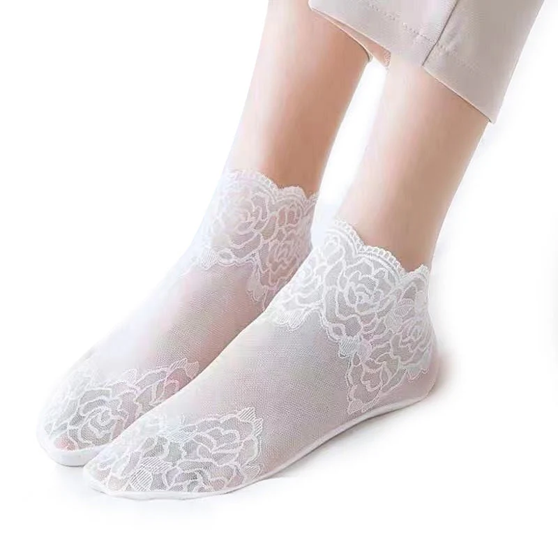 Ladies Fashion Lace Socks (6 Pairs) - Image 14