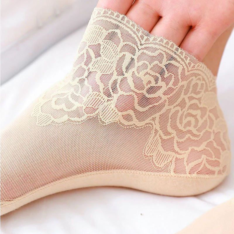 Ladies Fashion Lace Socks (6 Pairs) - Image 3