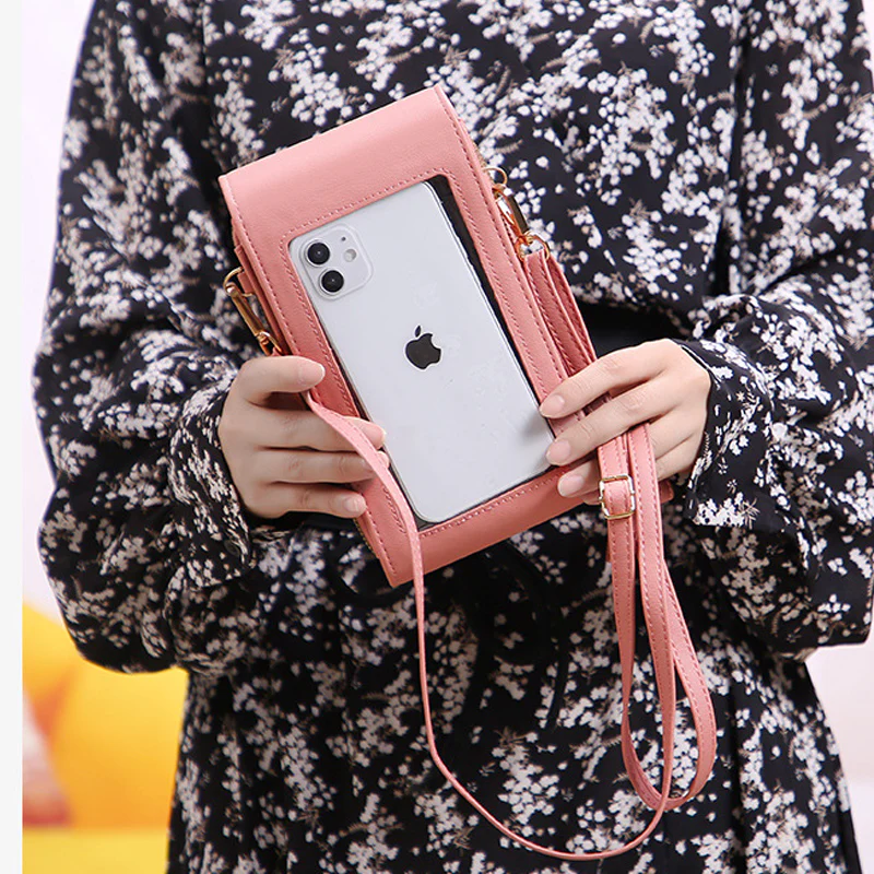 Large Capacity Elegant Crossbody Touch Screen Phone Bag - Image 3