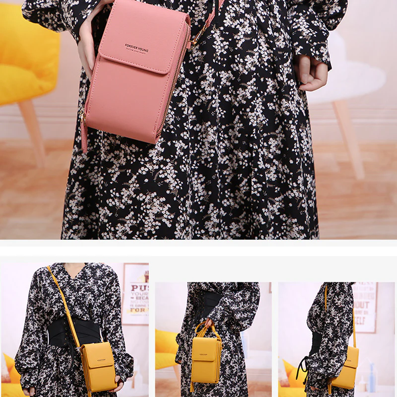 Large Capacity Elegant Crossbody Touch Screen Phone Bag - Image 4