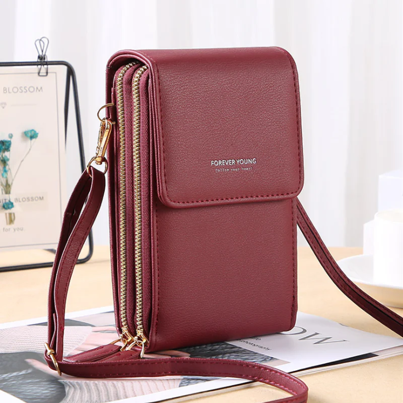 Large Capacity Elegant Crossbody Touch Screen Phone Bag - Image 6
