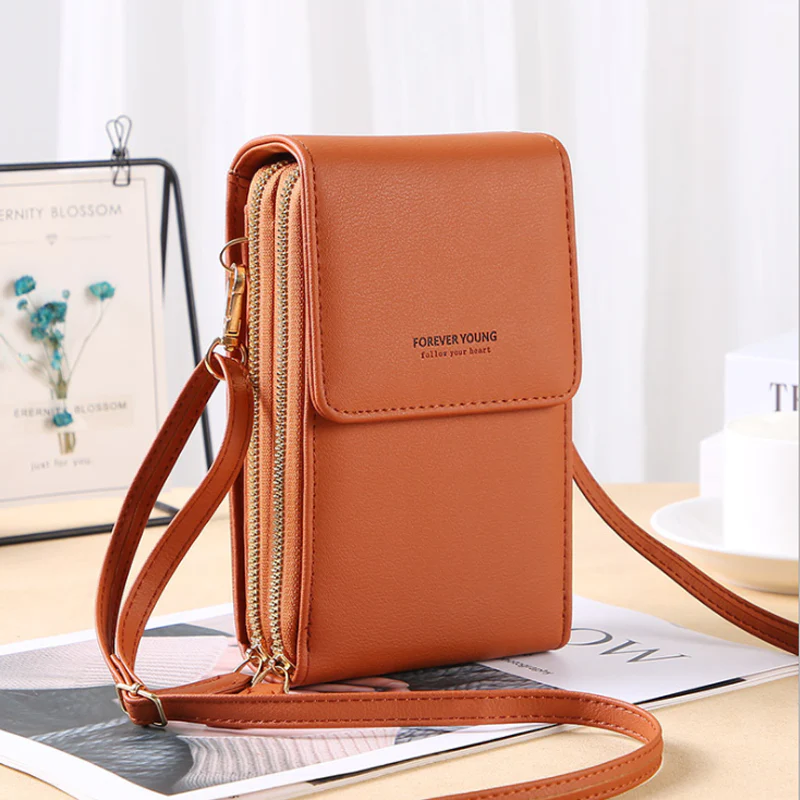 Large Capacity Elegant Crossbody Touch Screen Phone Bag - Image 8