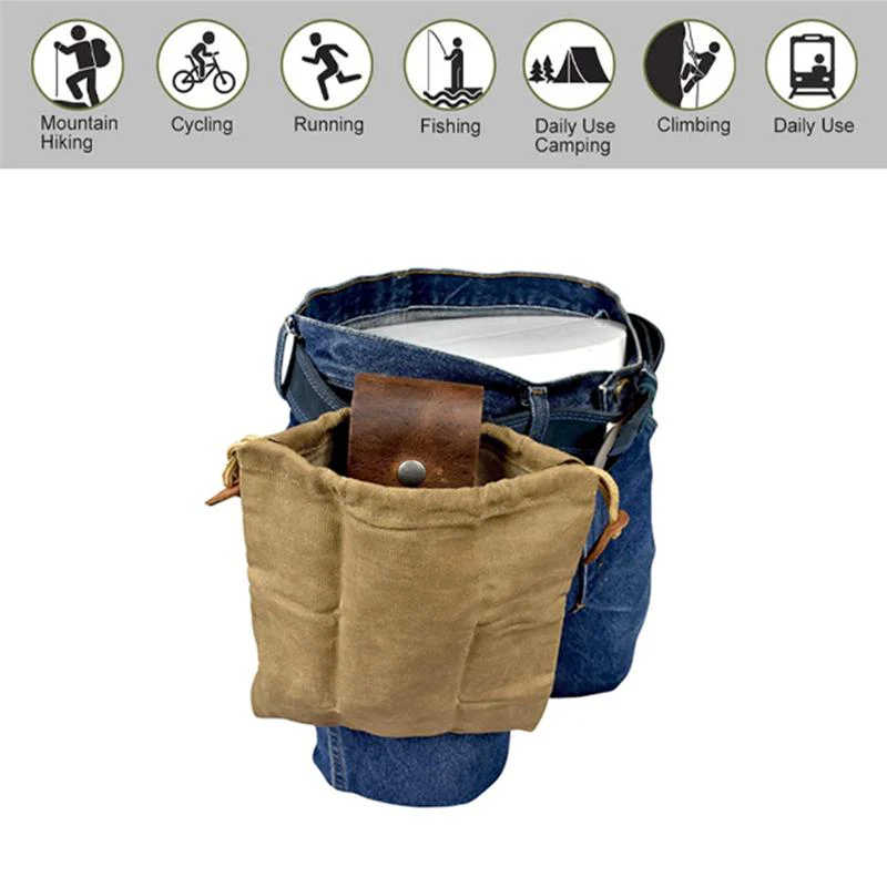Leather And Canvas Bushcraft Bag - Image 8