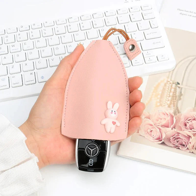 Leather Car Key Case Cover - Image 10