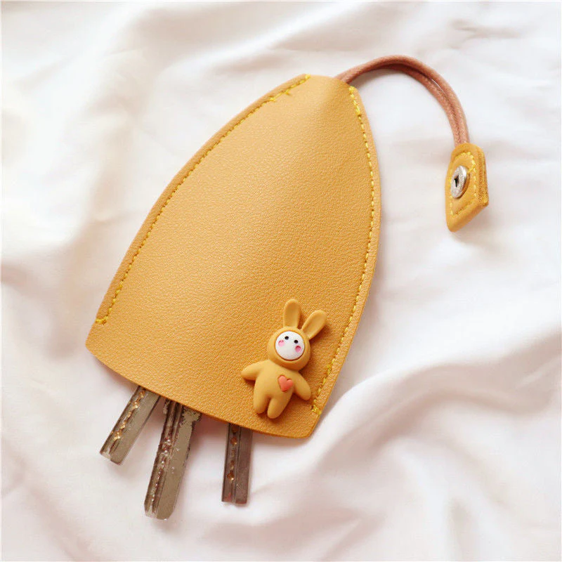 Leather Car Key Case Cover - Image 4