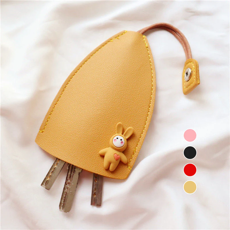 Leather Car Key Case Cover - Image 6