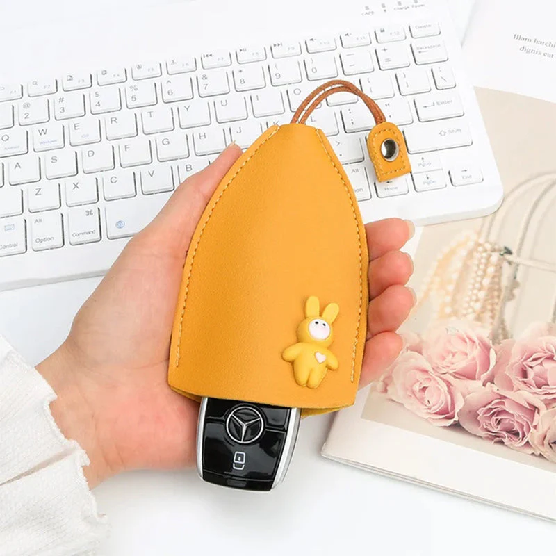 Leather Car Key Case Cover - Image 9