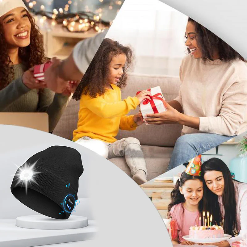 LED Bluetooth Beanie with Detachable Speakers - Image 6
