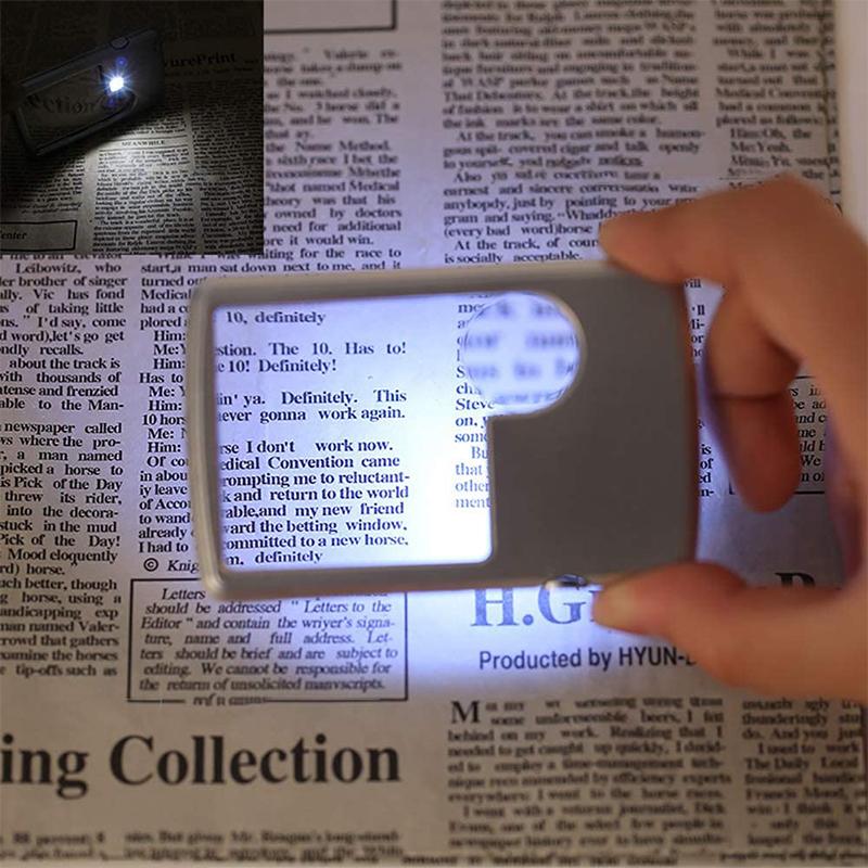 LED Card Type Magnifier For Reading - Image 2
