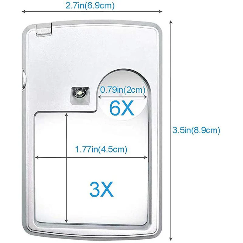 LED Card Type Magnifier For Reading - Image 7