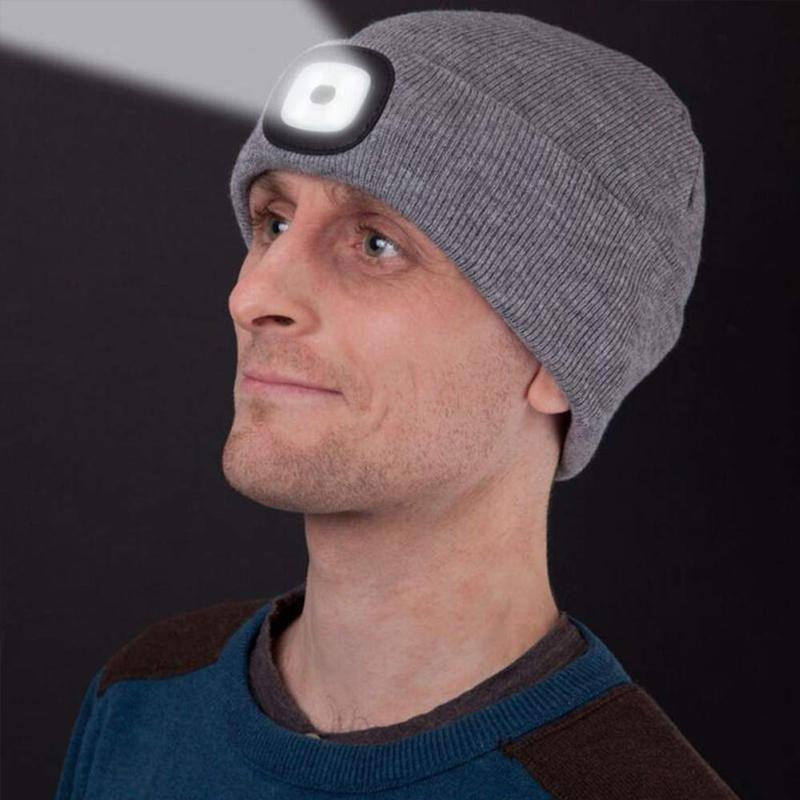 LED Knitted Winter Beanie Hat - Image 6