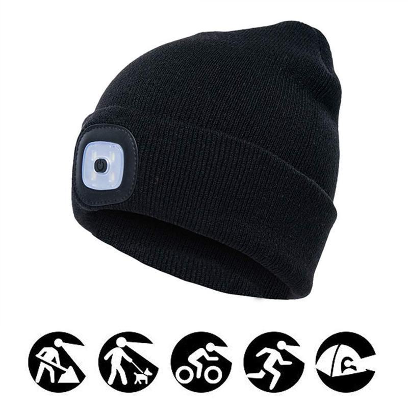 LED Knitted Winter Beanie Hat - Image 7