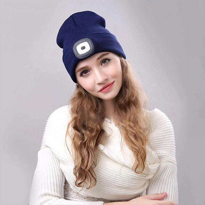 LED Knitted Winter Beanie Hat - Image 8