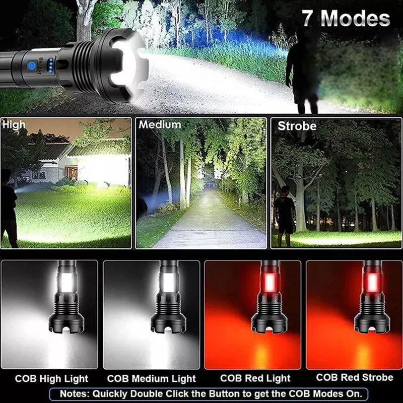 LED Rechargeable Tactical Laser Flashlight - Image 3