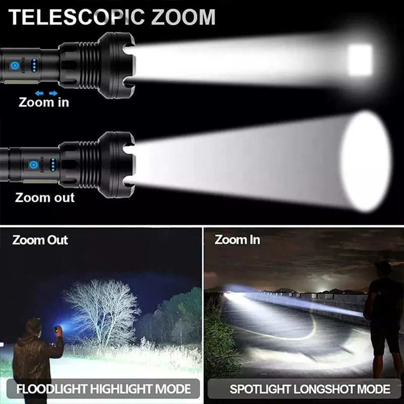 LED Rechargeable Tactical Laser Flashlight - Image 4