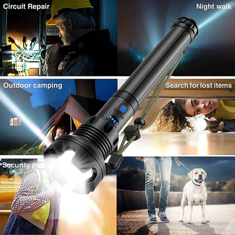 LED Rechargeable Tactical Laser Flashlight - Image 6