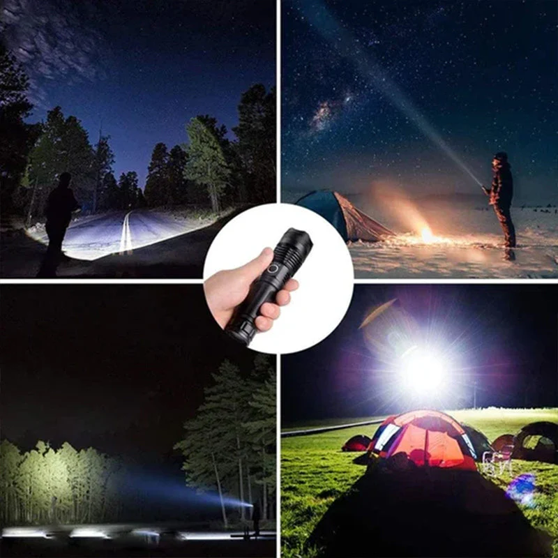 LED Rechargeable Tactical Laser Flashlight - Image 8