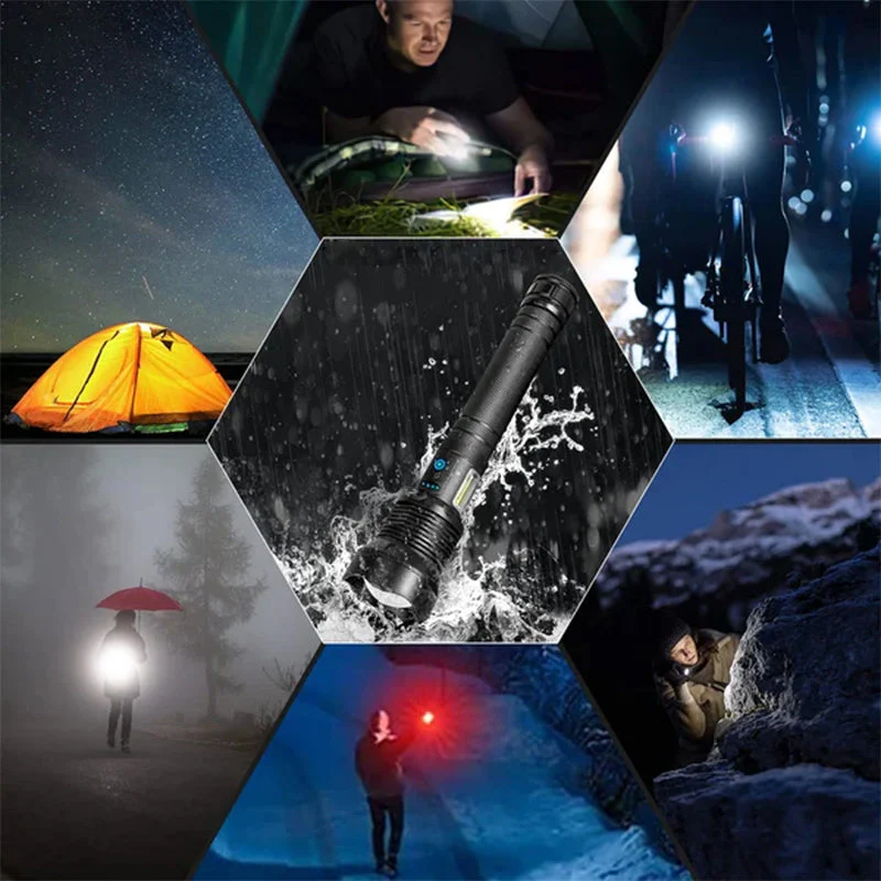 LED Rechargeable Tactical Laser Flashlight - Image 9