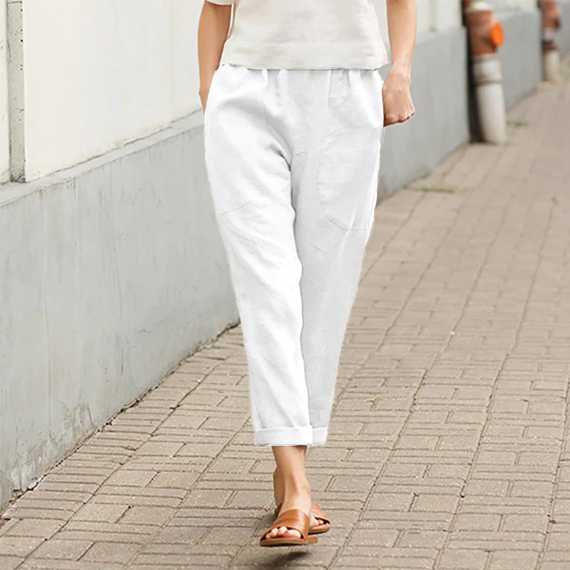 Linen-cotton Women's Loose Pants - Image 4