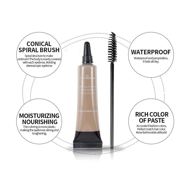 Long-lasting Waterproof Smudge-proof Liquid Eyebrow Gel - Image 7