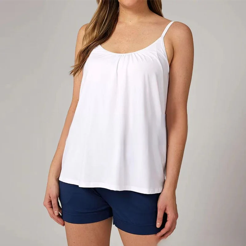 Loose-fitting Tank Top With Built-in Bra - Image 18