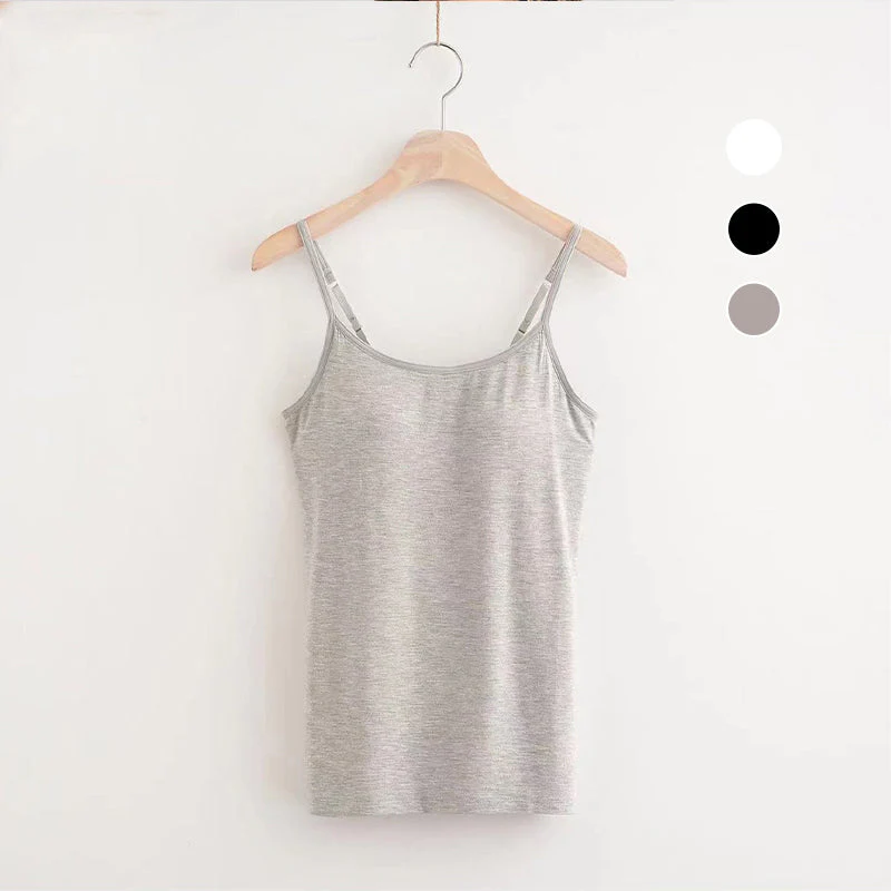 Loose-fitting Tank Top With Built-in Bra - Image 2