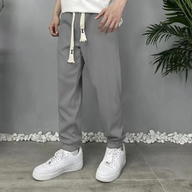 Loose Ice Silk Trousers - Image 10