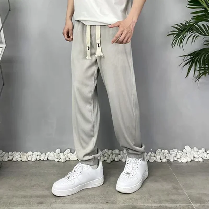 Loose Ice Silk Trousers - Image 2